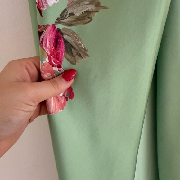 BHLDN One-Shoulder Green Floral Dress - Picture 11 of 11